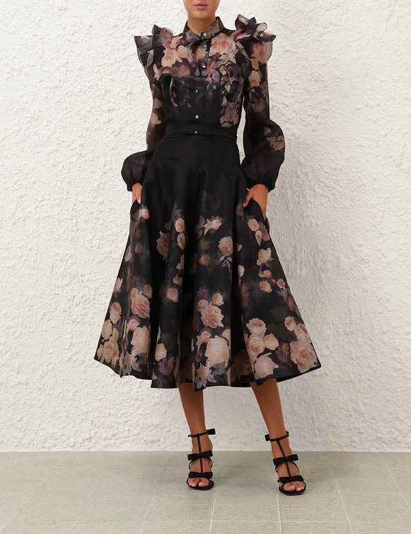 Crush Frill Sleeve Blouse (4)