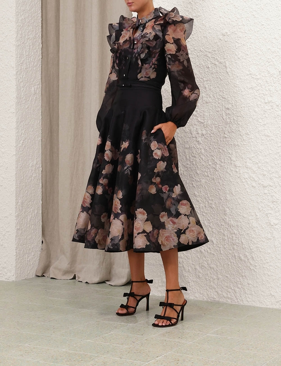 Crush Frill Sleeve Blouse (5)