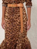 Crush Panelled Pencil Skirt