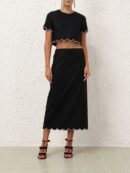 Crush Scalloped Midi Skirt (3)