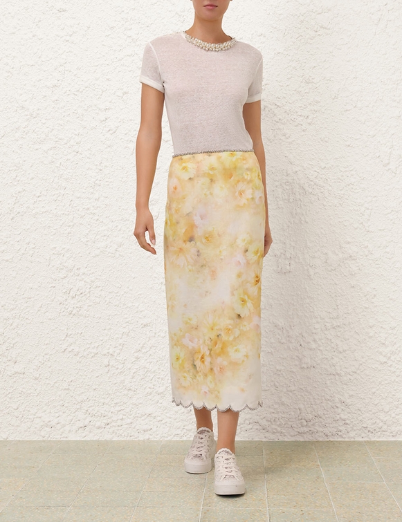 Crush Scalloped Midi Skirt (3)