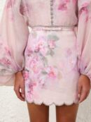 Crush Scalloped Mini Skirt (1)