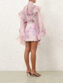 Crush Scalloped Mini Skirt